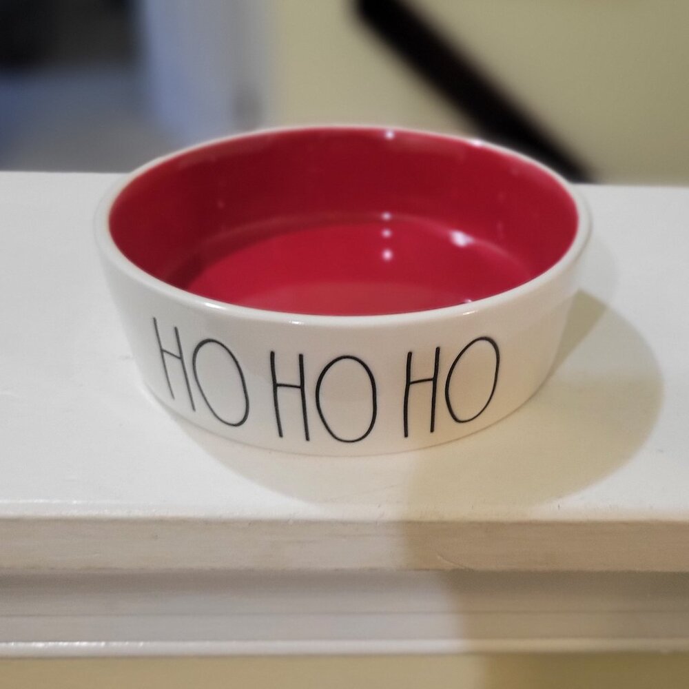 Rae Dunn Christmas Small Dog or Cat Bowl